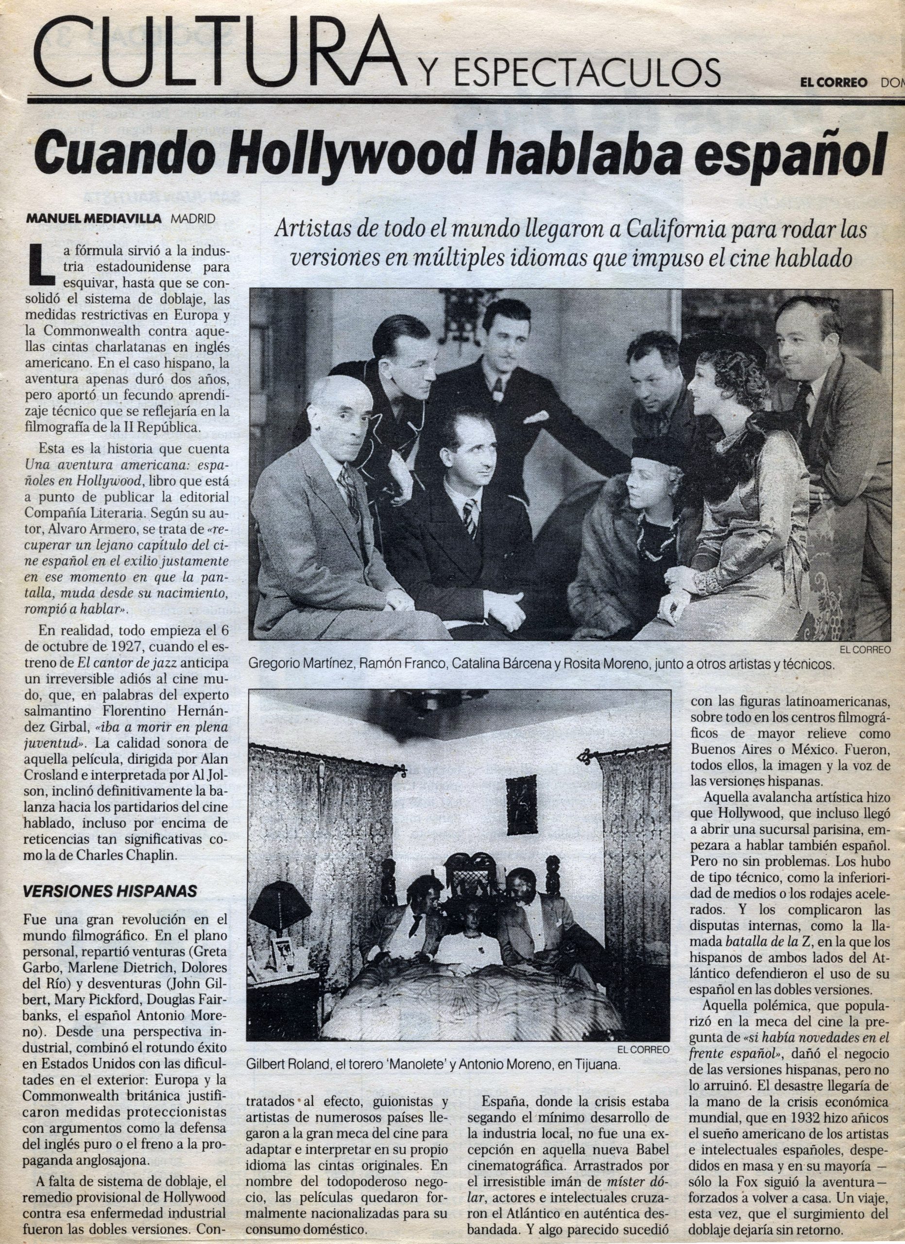 Artículo. Catalina en el Correo Español