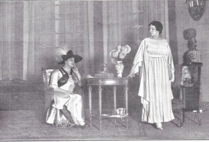 Con Concha Catalá en Mario y María, 1916