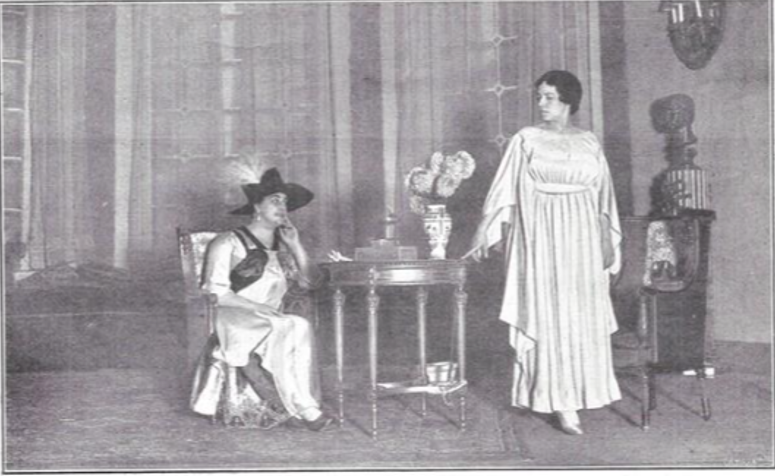 Con Concha Catalá en Mario y María, 1916