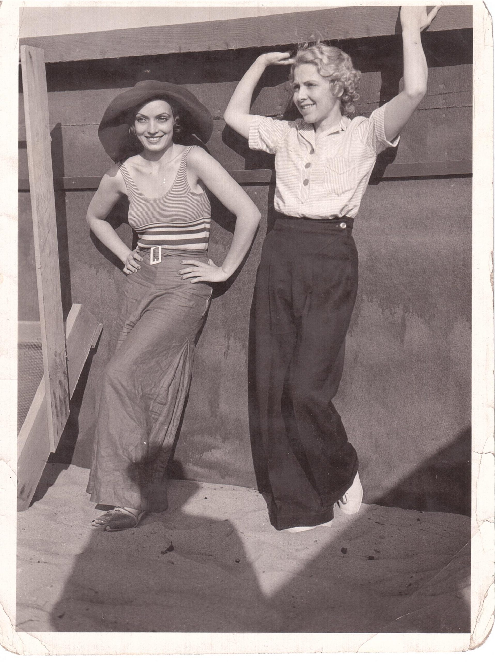 Con Conchita Montenegro en Hollywood, 1932