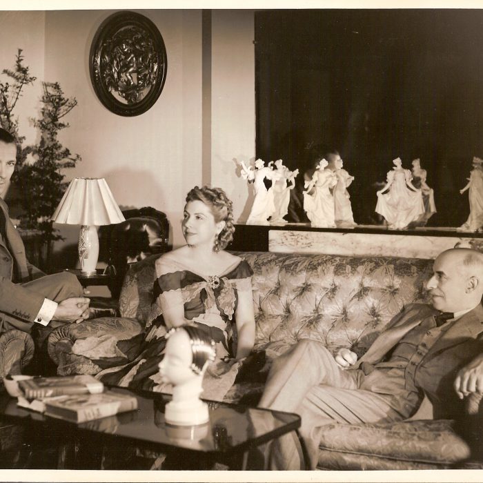 Con Enrique Amorim y Gregorio Martínez Sierra, Buenos Aires, 1941