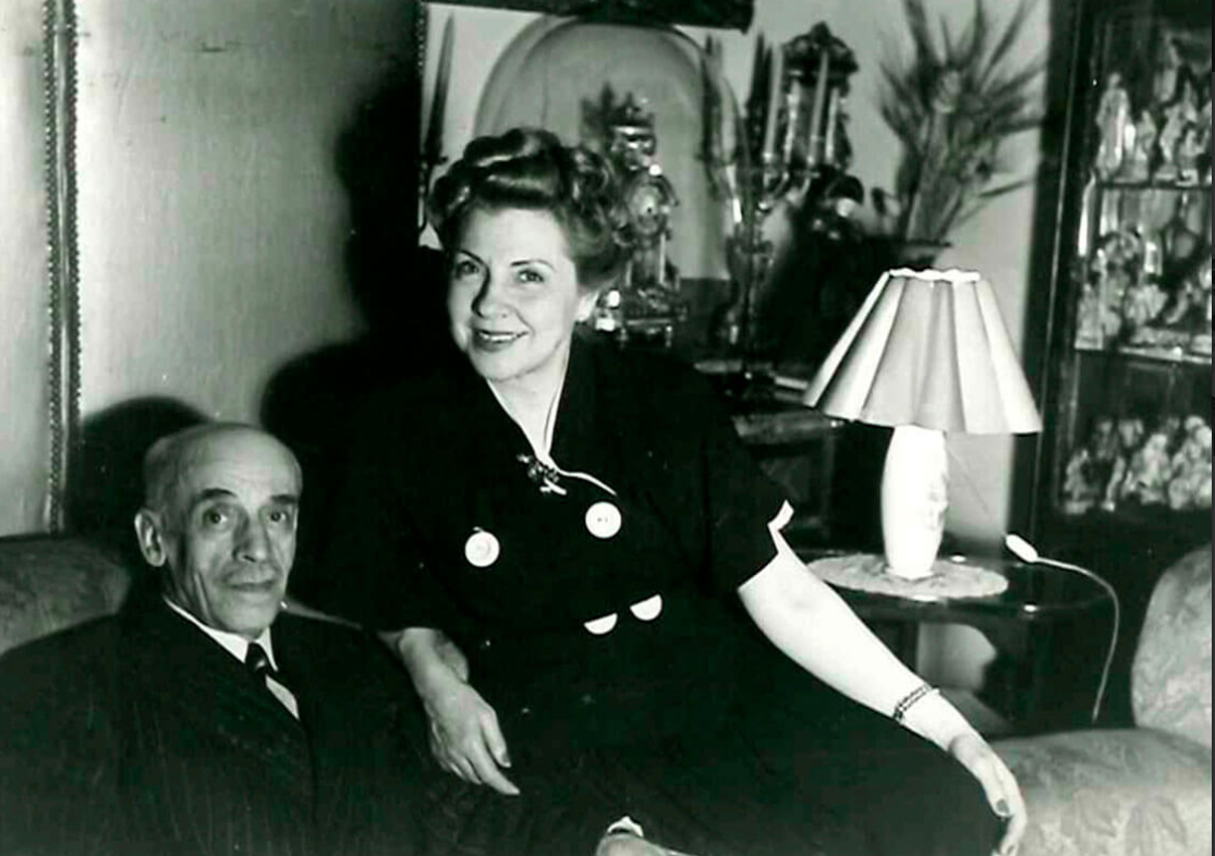 Con Gregorio Martínez Sierra de Buenos Aires, 1947