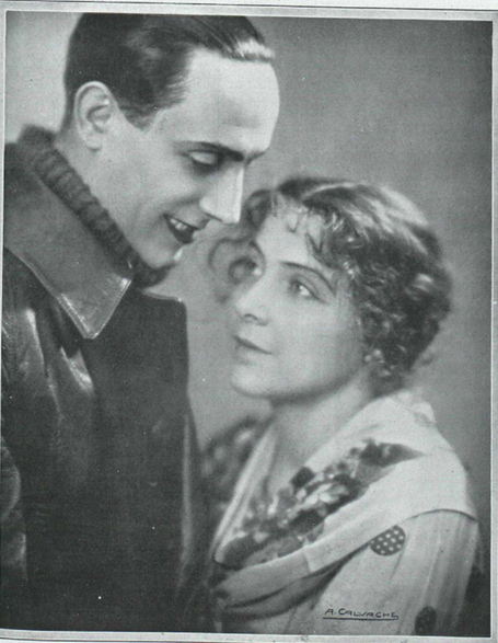 Con Manuel Collado en El camino de la felicidad, 1929