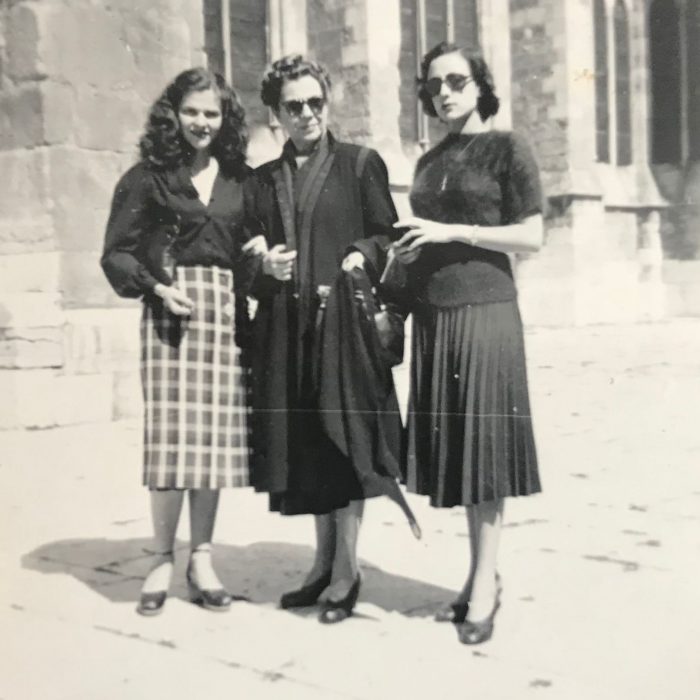 Con su hija Katia y Encarna Paso, 1950-1952