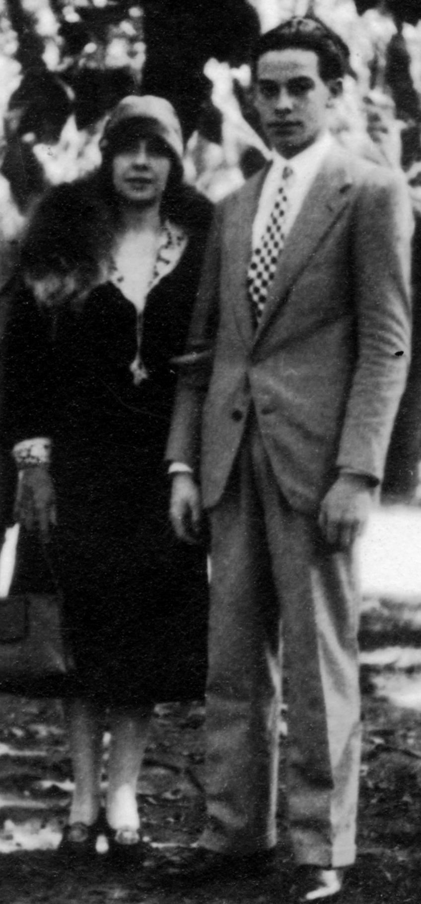 Con su hijo Fernando en México, 1928