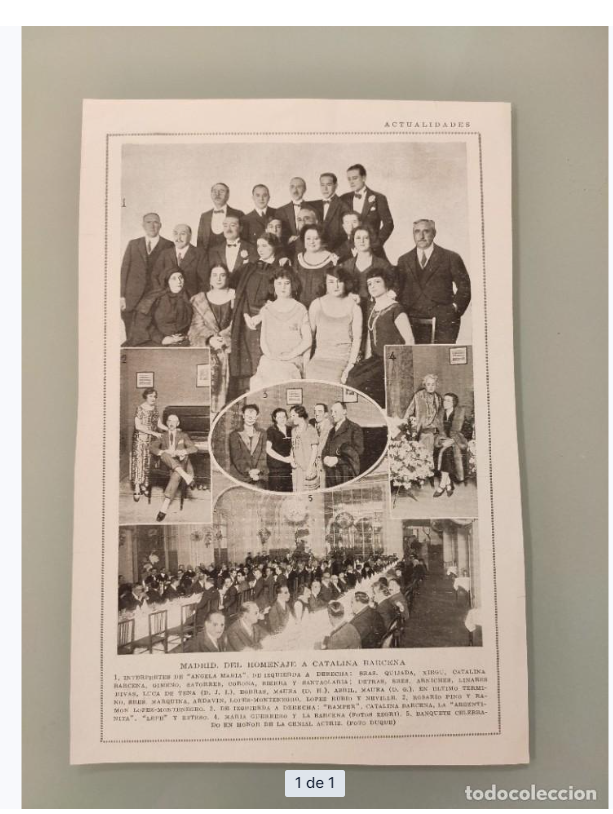 Artículo. Homenaje a Catalina Bárcena