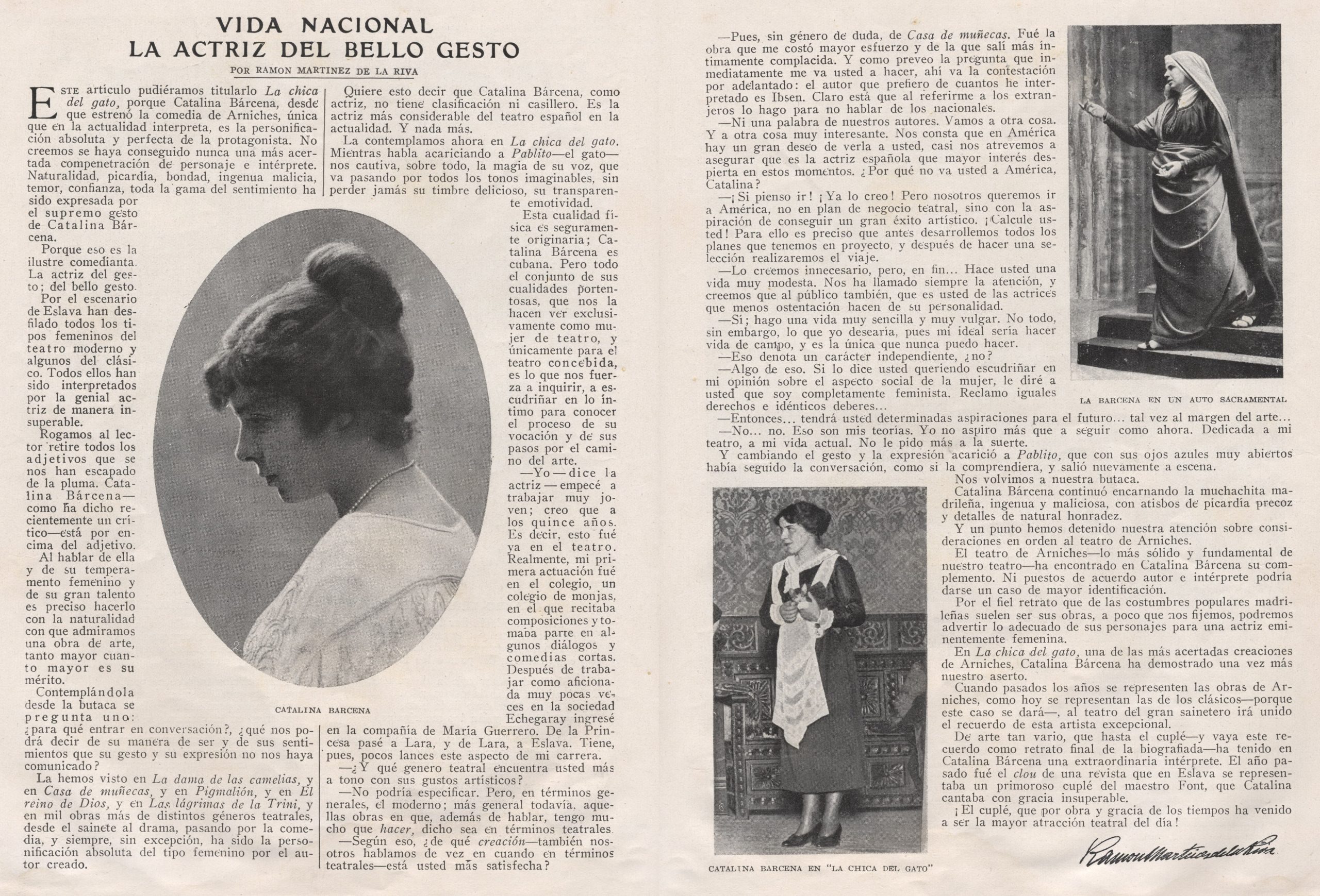 Artículo. La actriz del bello gesto en Blanco y Negro