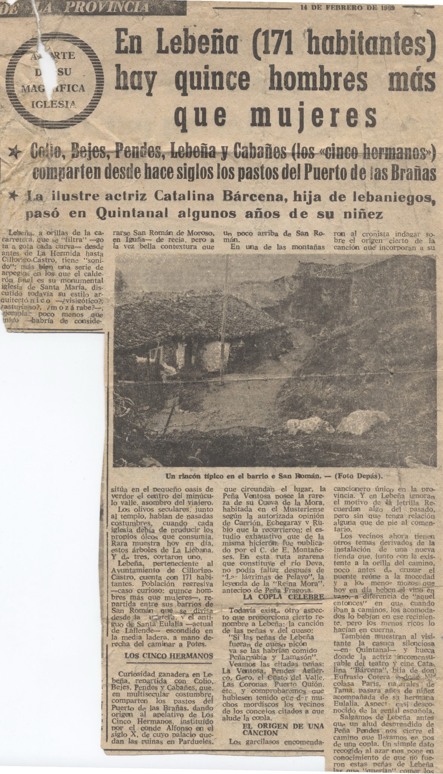 Artículo. Lebeña y Catalina Bárcena