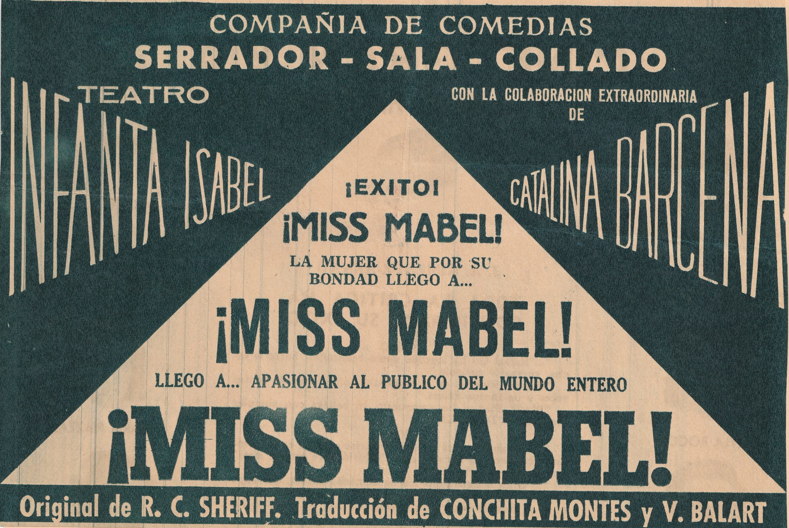 Publicidad Miss Mabel, 1952