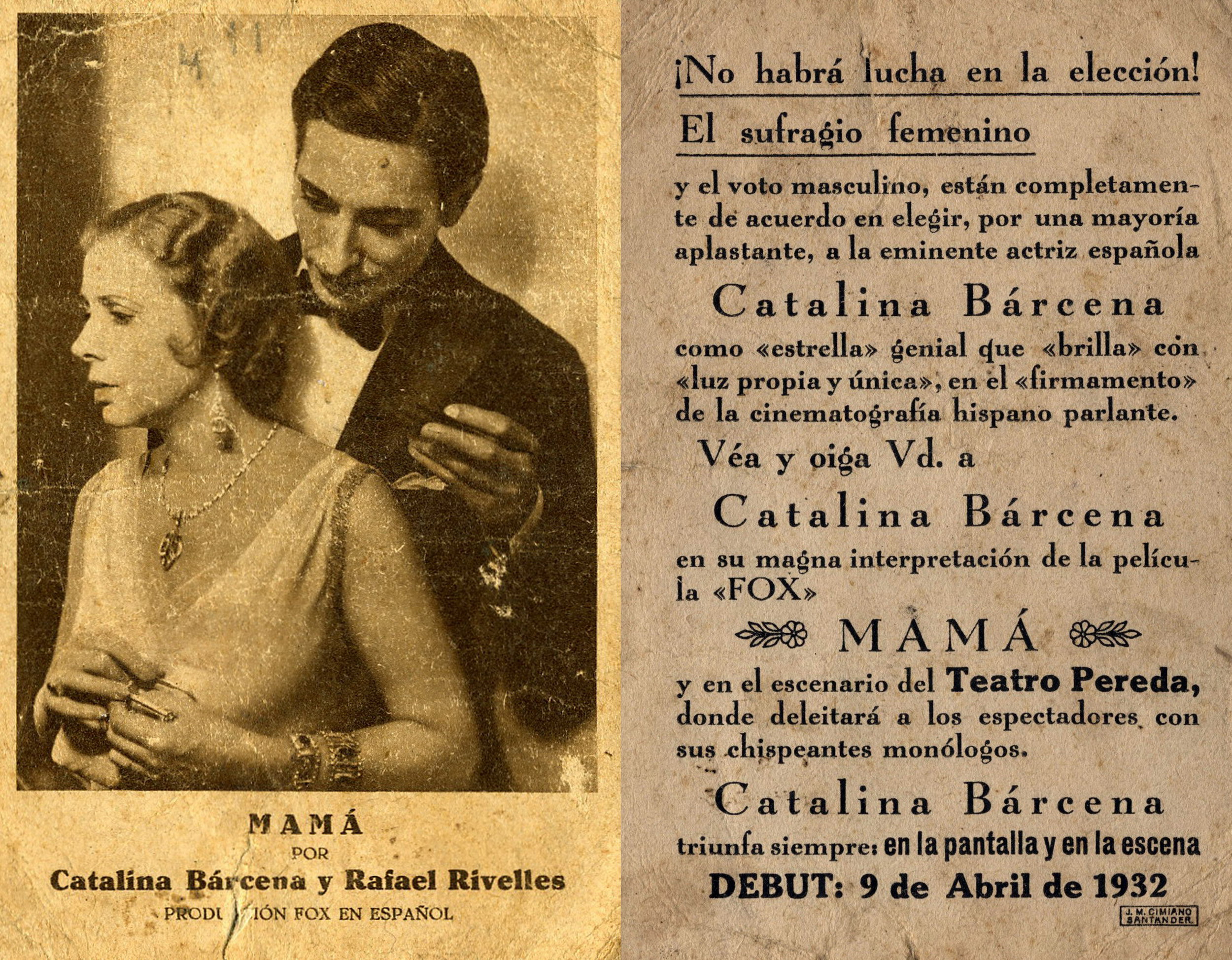 Programa de mano Mamá