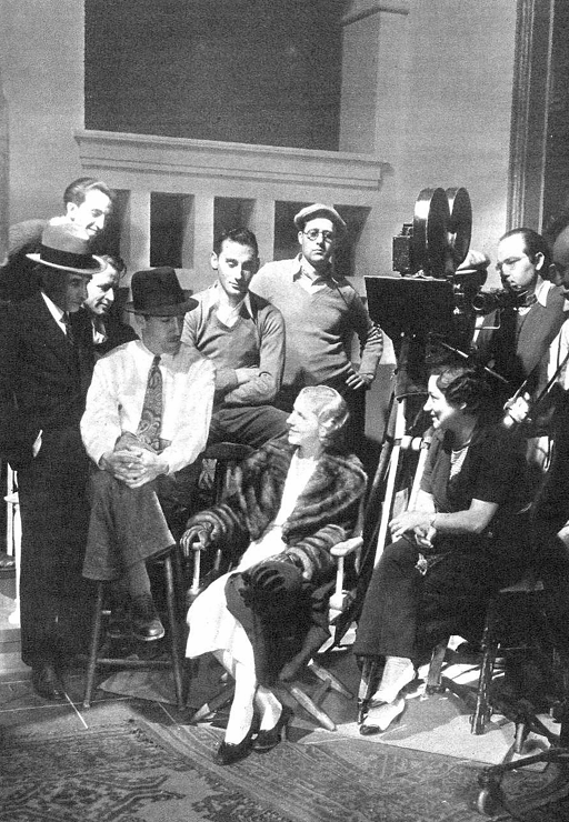 Rodaje Una viuda romántica, 1933